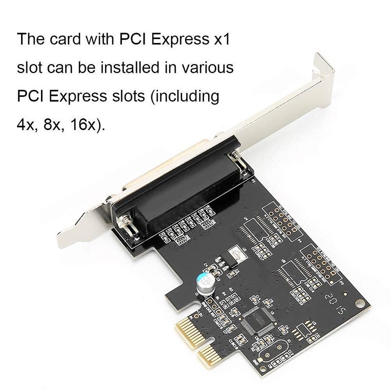 FOSA PCI Express to Parallel Port Card, PCI E LPT Printer Card, 9805 Chip, Supports SPP EPP & ECP Mode, Compatible with Printers, Programmers, Scanners, Dos, Linux, - Image 4